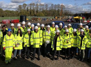 Students on Arcadis site visit