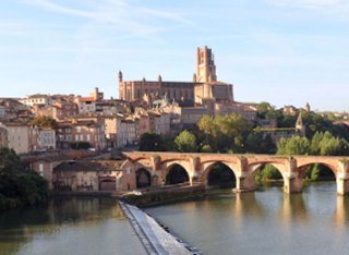 Landscape of a city in France