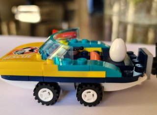 A LEGO boat