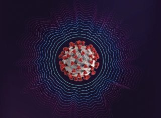 The soundwaves of a virus