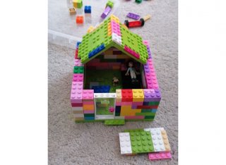 Lego build of a shop