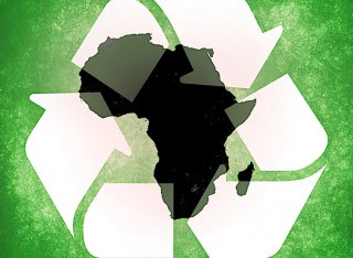 Africa recycle symbol