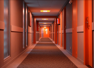 Hotel corridor