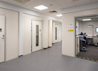 Our four soundproof neuropsychology laboratories.