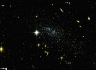 A Dwarf Galaxy in space