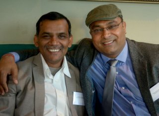 Prashant Kumar and friend at the event