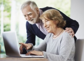 Older couple online