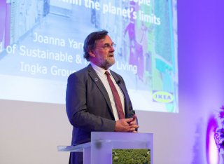 Richard Murphy speaking at Roland Clift lecture