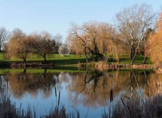 Stag Hill lake in Autumn