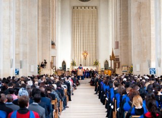 Graduation ceremony at the cathedral 
