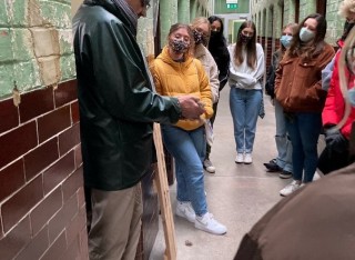 students attending trip