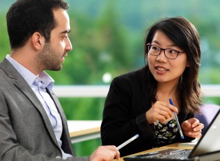 Students talking