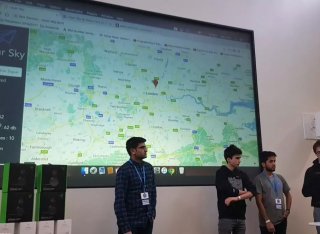 Surrey students at the HackCity 2018 competition