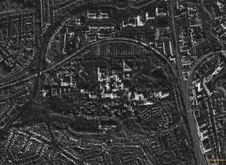 A SAR satellite image over the University of Surrey's campus