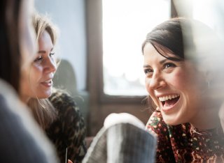 Women laughing