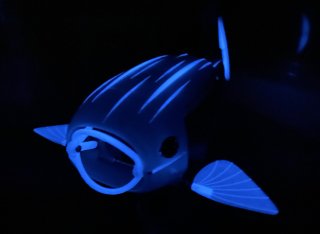 glowing robo fish prototype