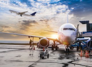 Aeroplane at airport