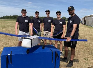 Team Peryton with aircraft