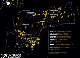 map of space south central and uksa projects 