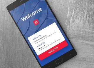 registering login details on smartphone - source pixabay
