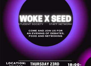 WOKE x SEED Event Poster