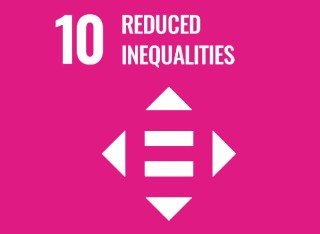 Reduced inequalities SDG 10 logo