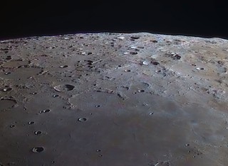 Close up of the moon