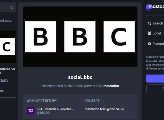 Screenshot Mastodon Social.bbc