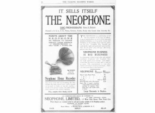 An advert from the Talking Machine World, a U.S. publication, in Apr