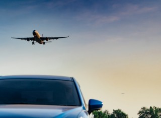 Car and plane