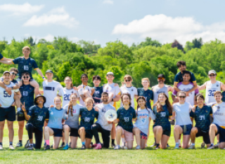 A photograph of the student and alumni GradSport Teams in 2025
