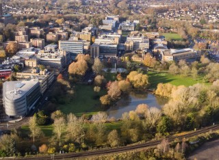 Stag hill aerial shot