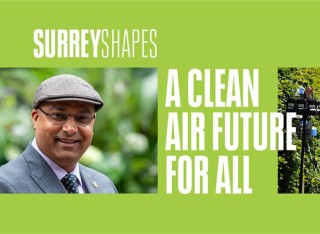 Professor Prashant Kumar's headshot image with the title 'A clean air future for all'
