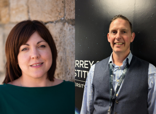 Louise Butt and Simon Fellows join the Surrey Space Institute