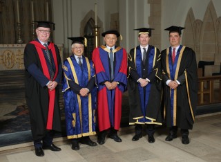 Tufan Erginbilgiç receiving his Honorary Degree from Surrey