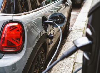 Electric vehicle during charging