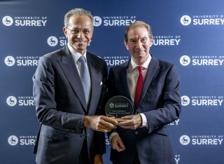 2026 Alumni Award Winner Sarmad Zok with Vice-Chancellor