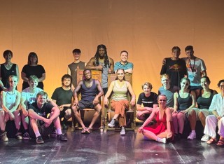 Group shot of GSA theatre company at International Festival of Theatre in Sibiu, June 2026