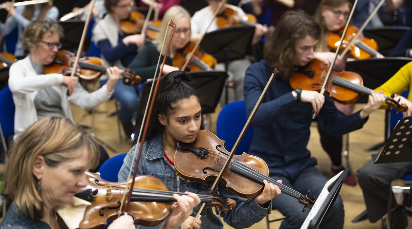 Strings at the University of Surrey Orchestra Day 