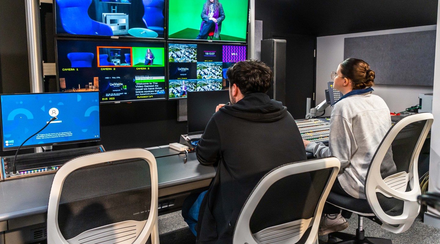 Students in a studio