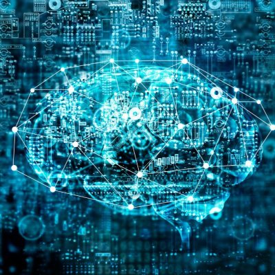 Artistic impression of an AI brain