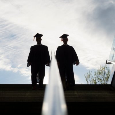 Graduates facing into the future