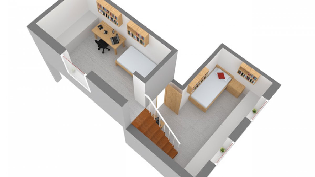 A floor plan of a Band A room