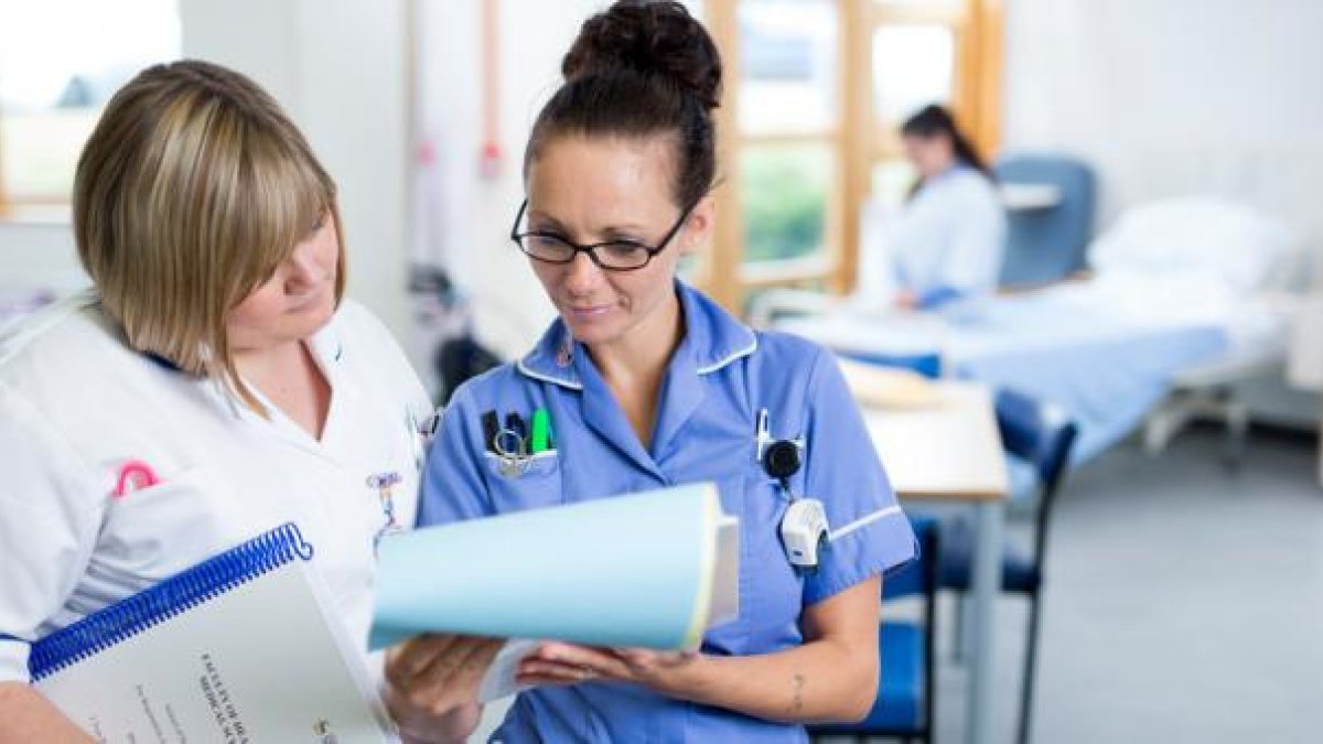 nursing student with mentor