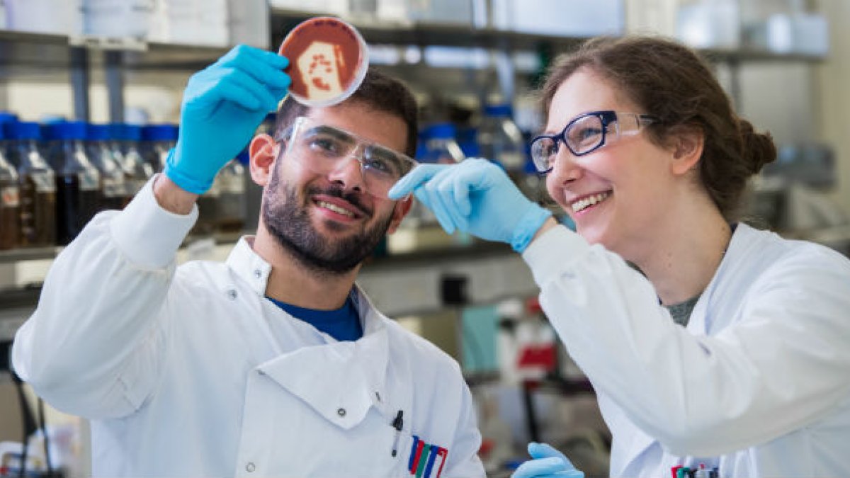 Students in lab