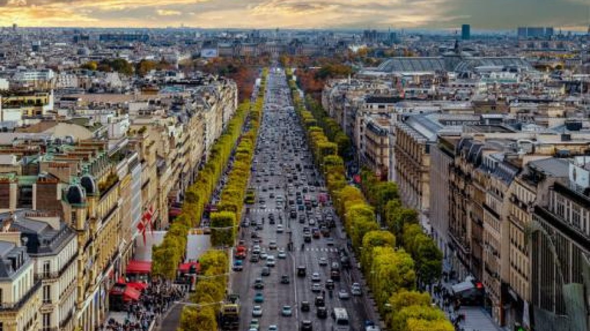 Paris aerial view
