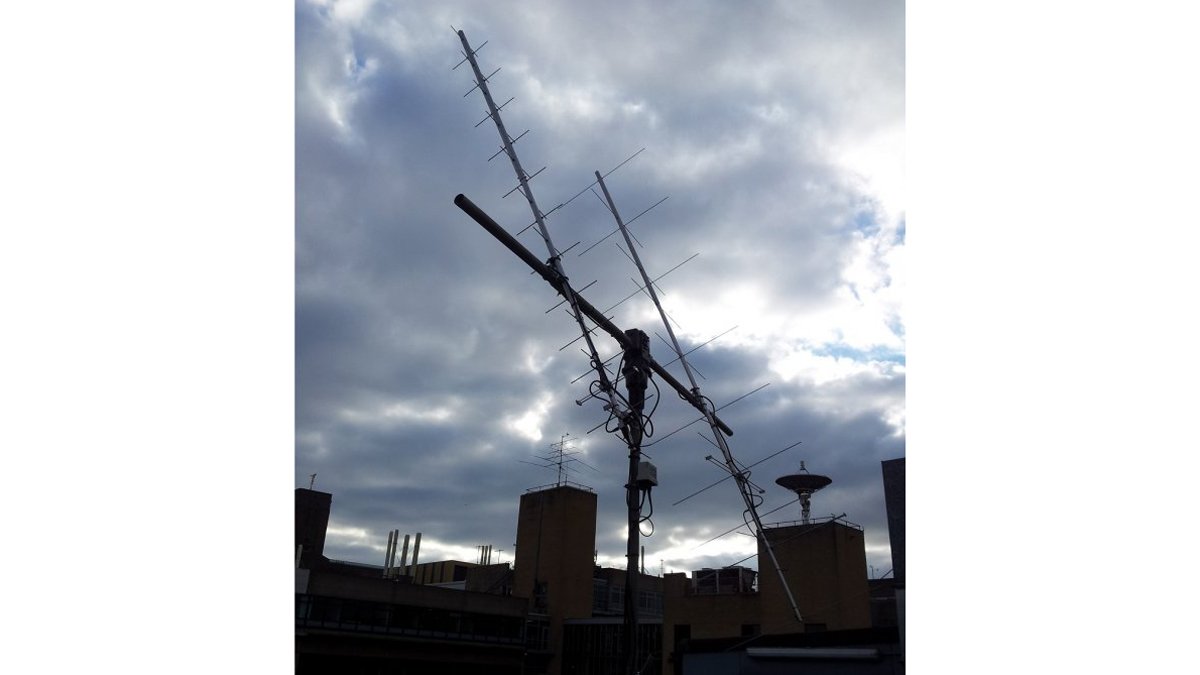 Antennas on the roof