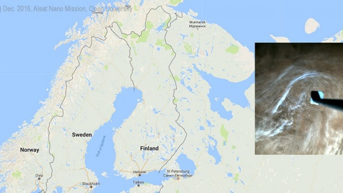 CubeSat mission satelite map