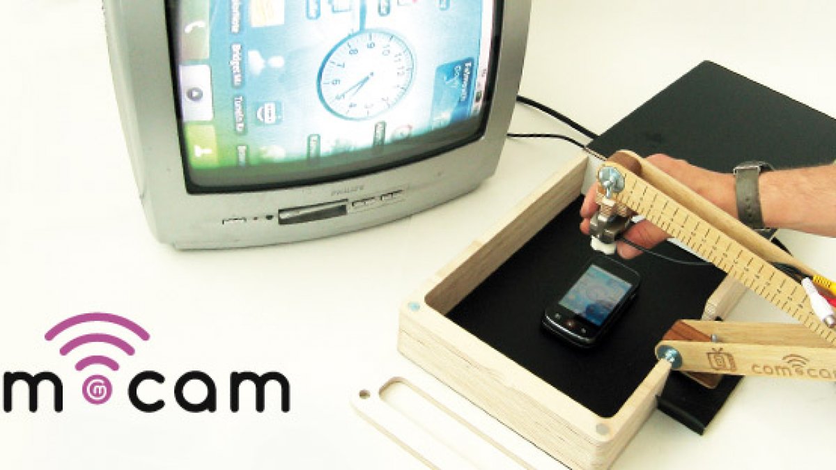 Television with camera attached to it