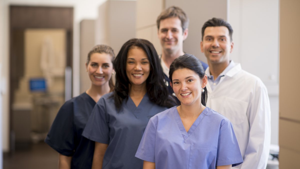 Medical staff standing together